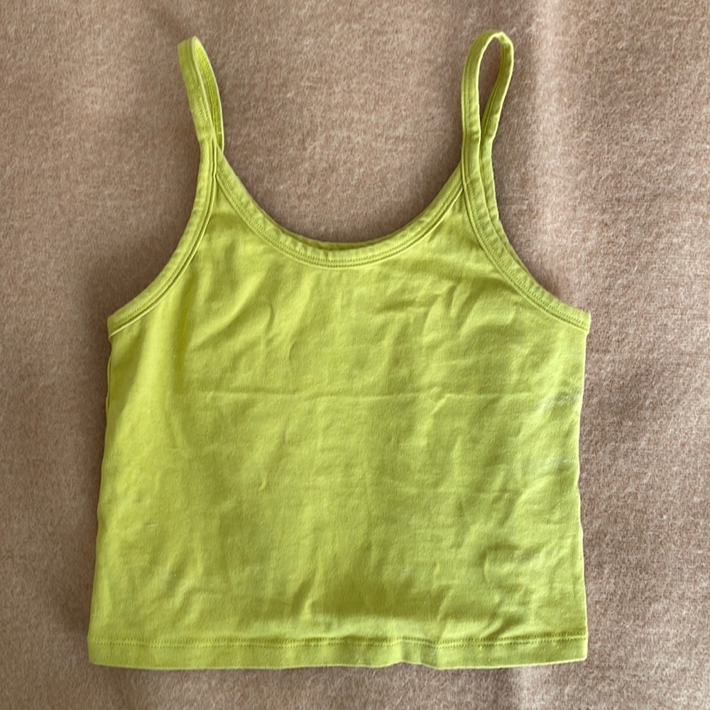 ARQ Crop Tank Chartreuse S